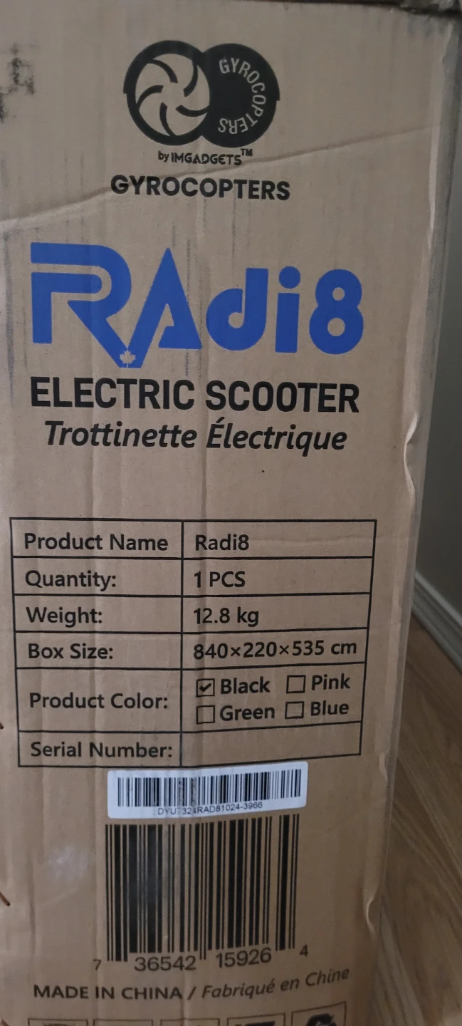 BRAND NEW CHEAP!! Radi8 Electric Scooter - Black - photo 3