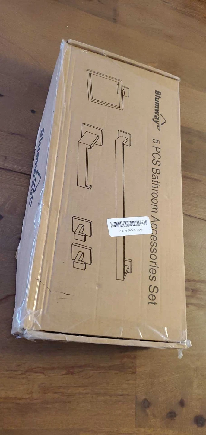 5 Piece Black Bathroom Accessories Set - photo 2
