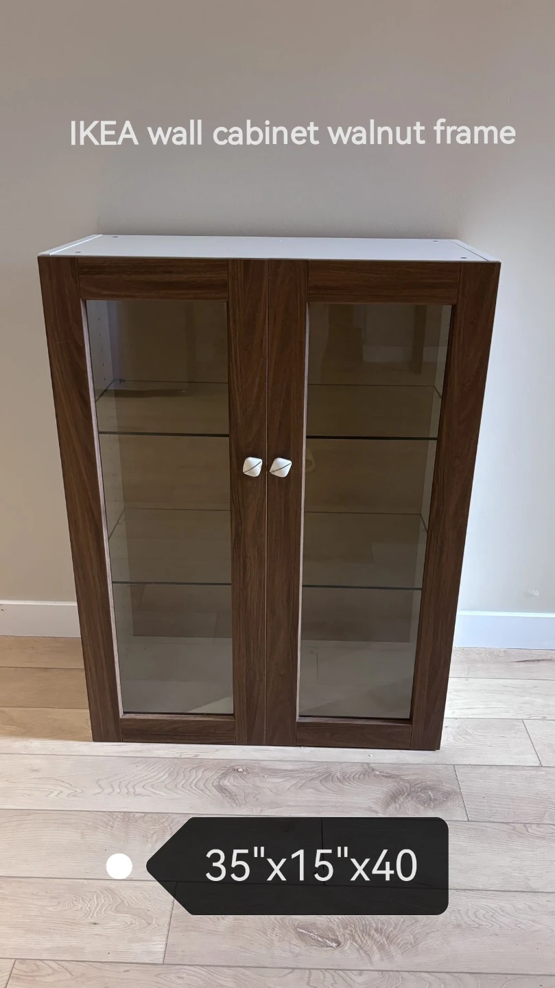 IKEA Wall Cabinet Walnut Frame