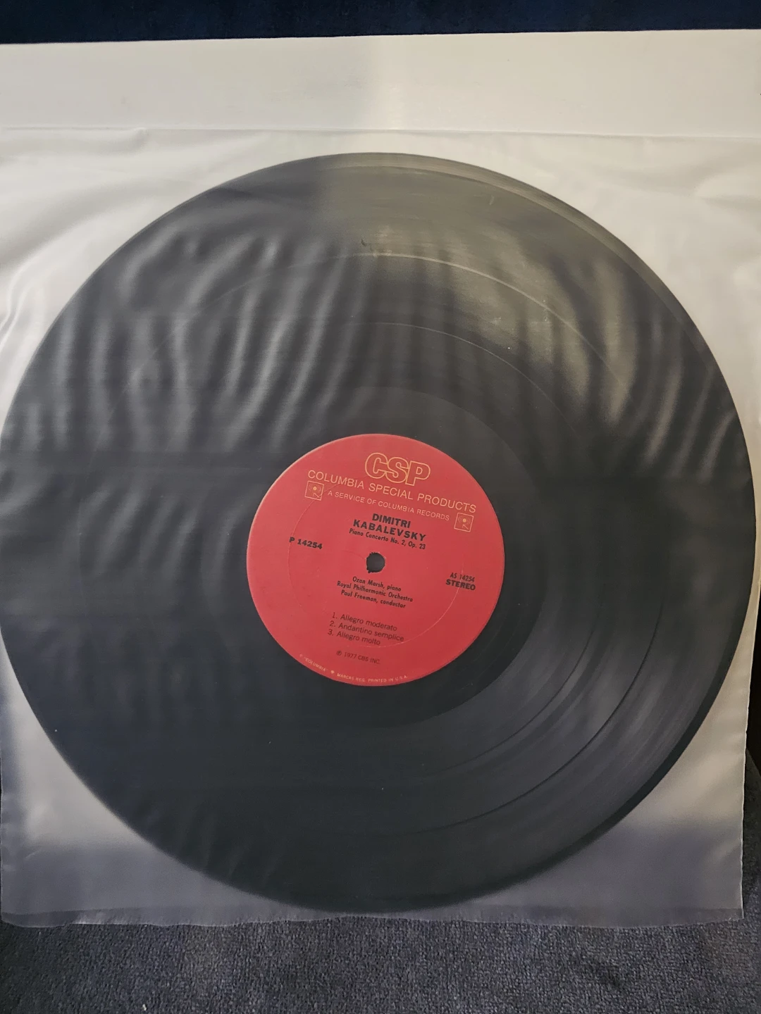 Kabalevsky Piano Concerto No. 2 Op. 23 Vinyl Record - photo 2