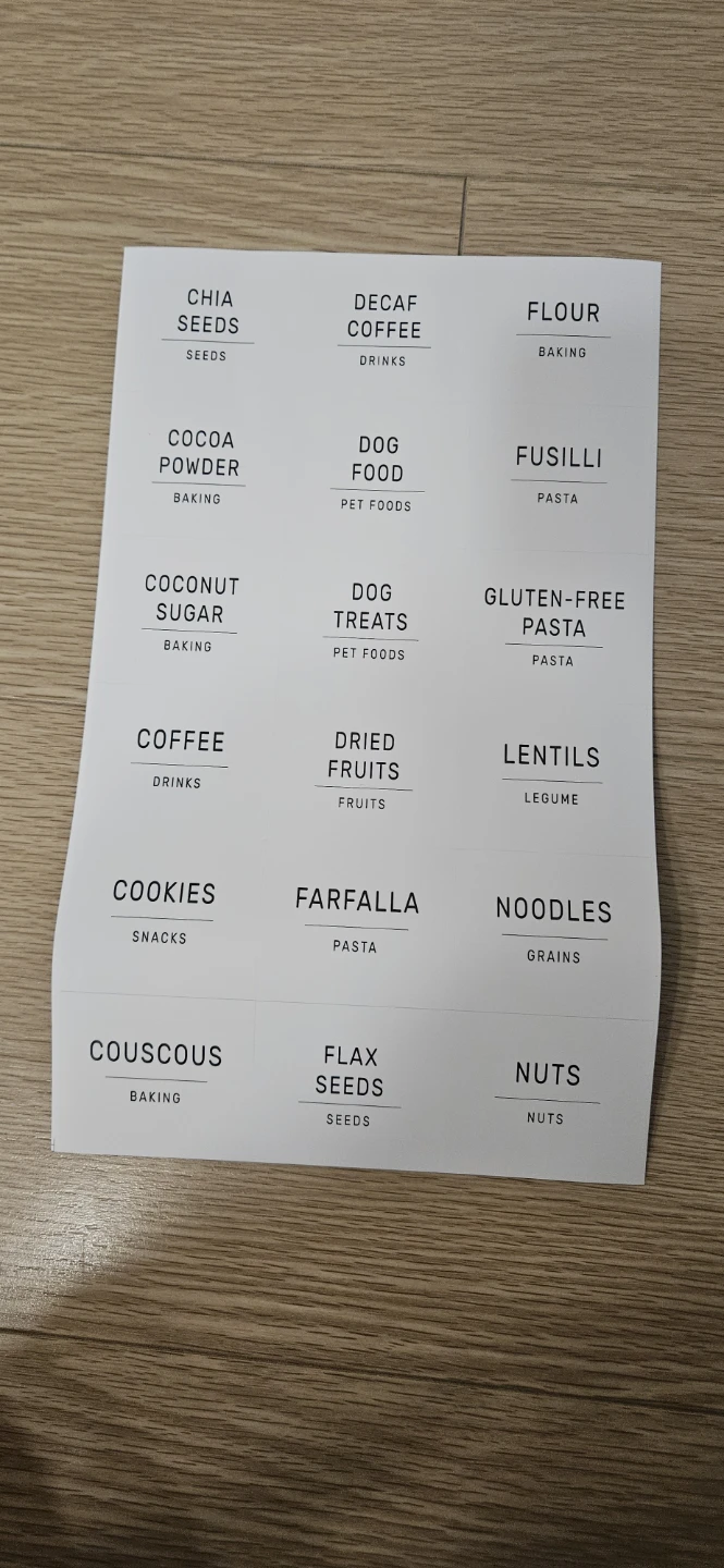 Kitchen Pantry Labels - Assorted Variety Pack - photo 3