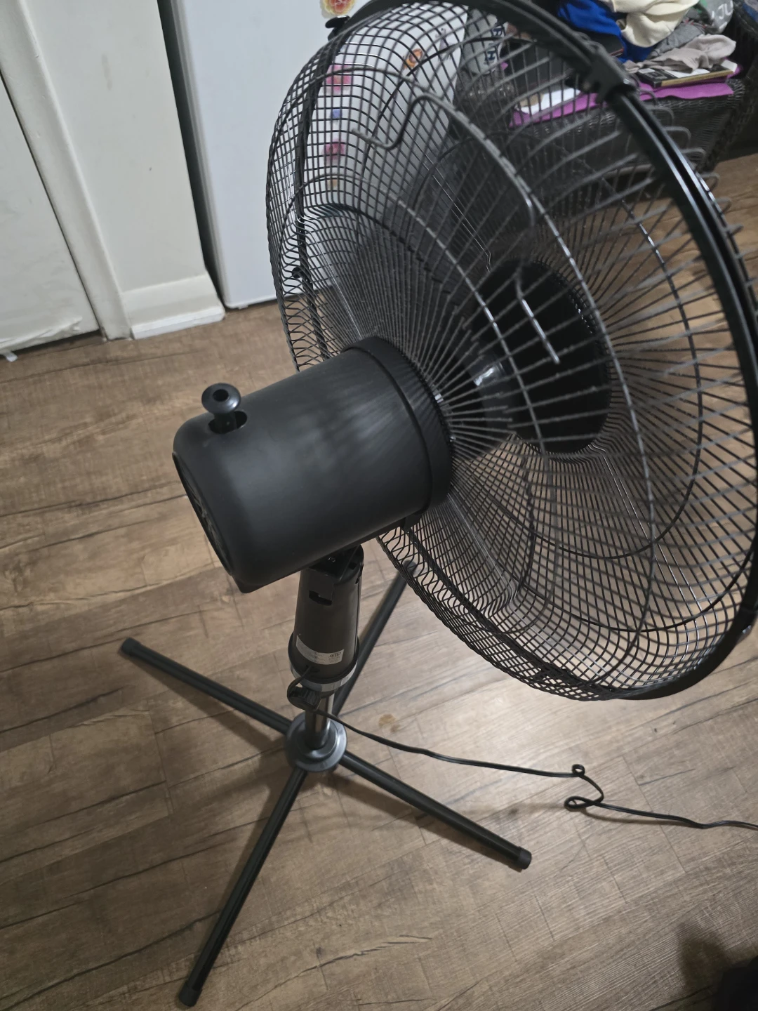 Black Oscillating Pedestal Fan - photo 2