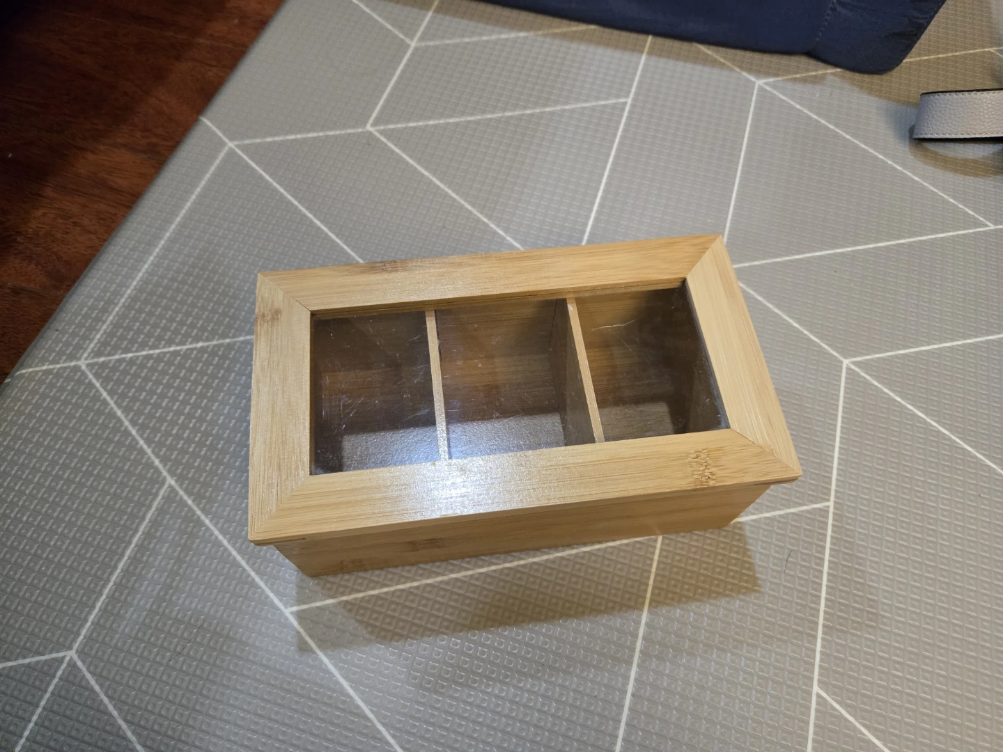 Bamboo Tea Box with Glass Lid