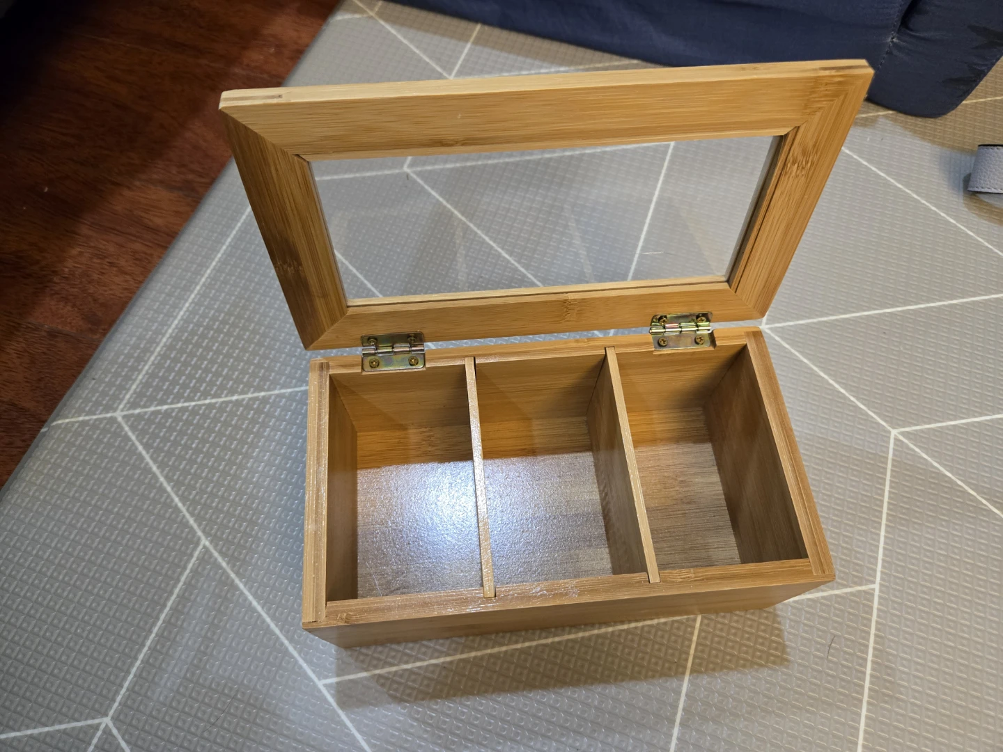 Bamboo Tea Box with Glass Lid - photo 2