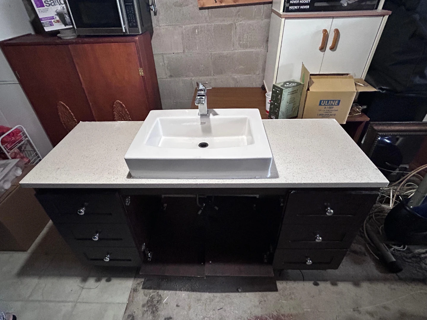 Bathroom Vanity with Sink and Faucet - photo 3