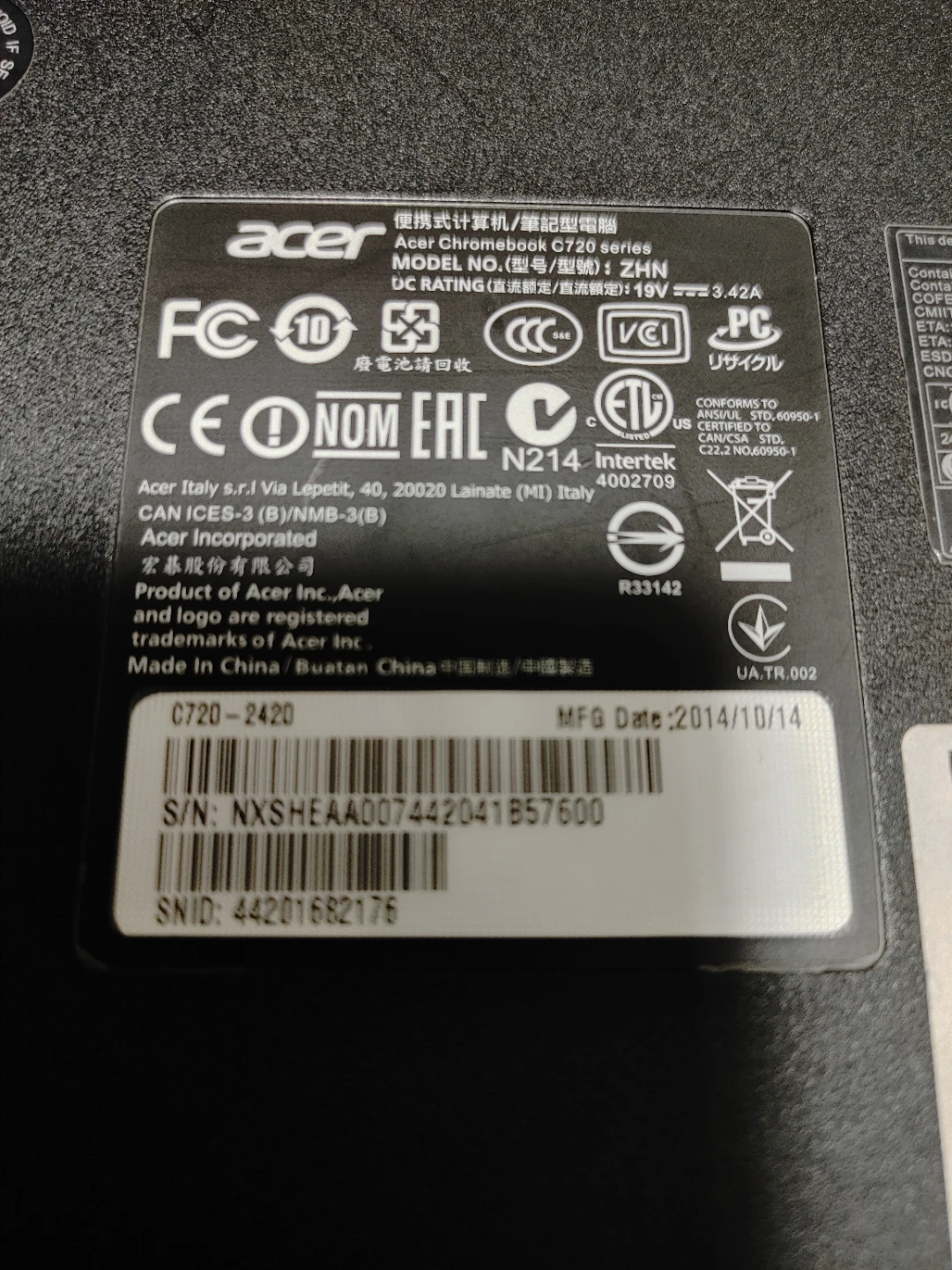 Acer Chromebook G720 Series Laptop - photo 2