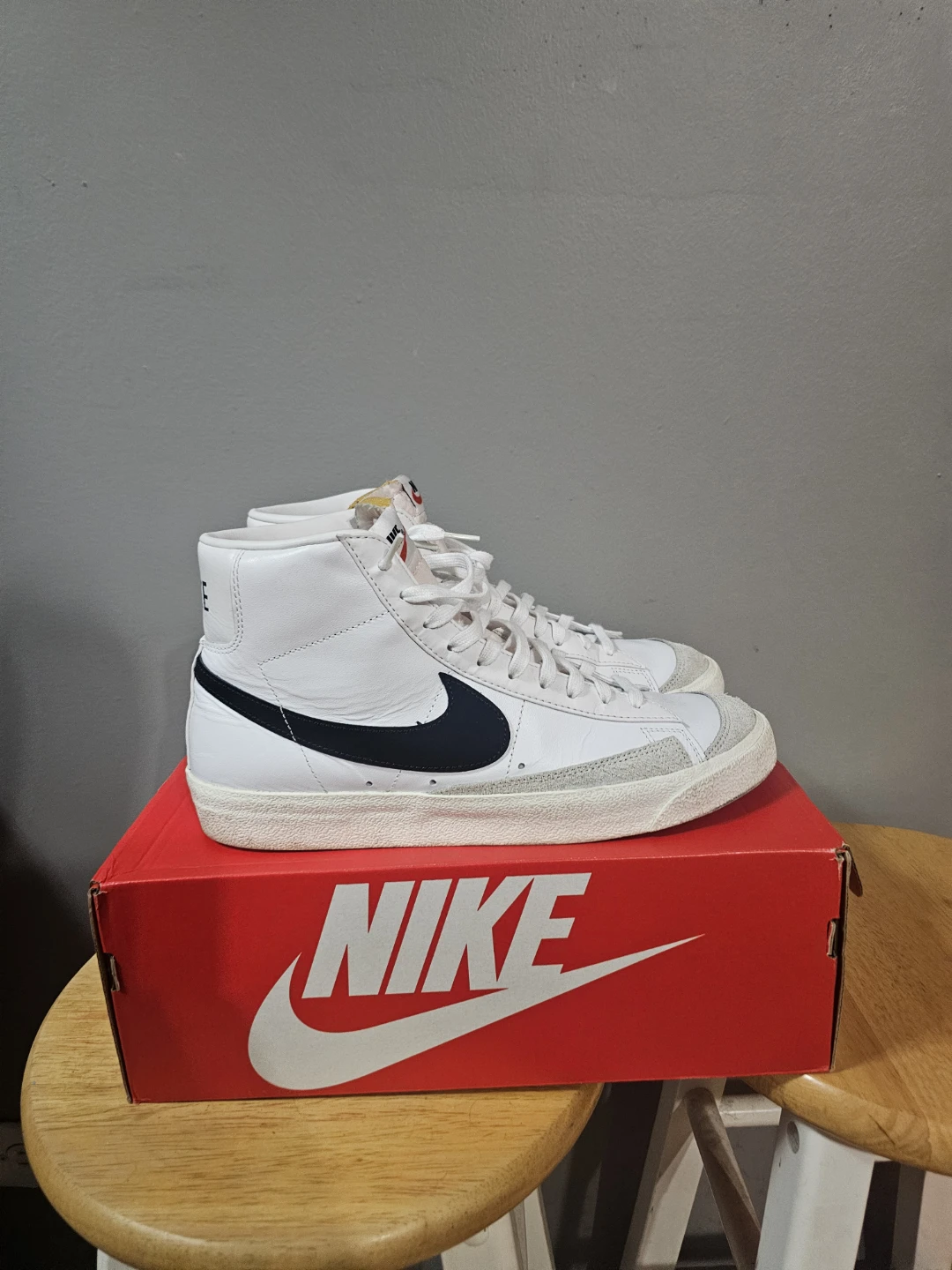 Nike Blazer Mid '77 White/Black Sneakers - photo 3