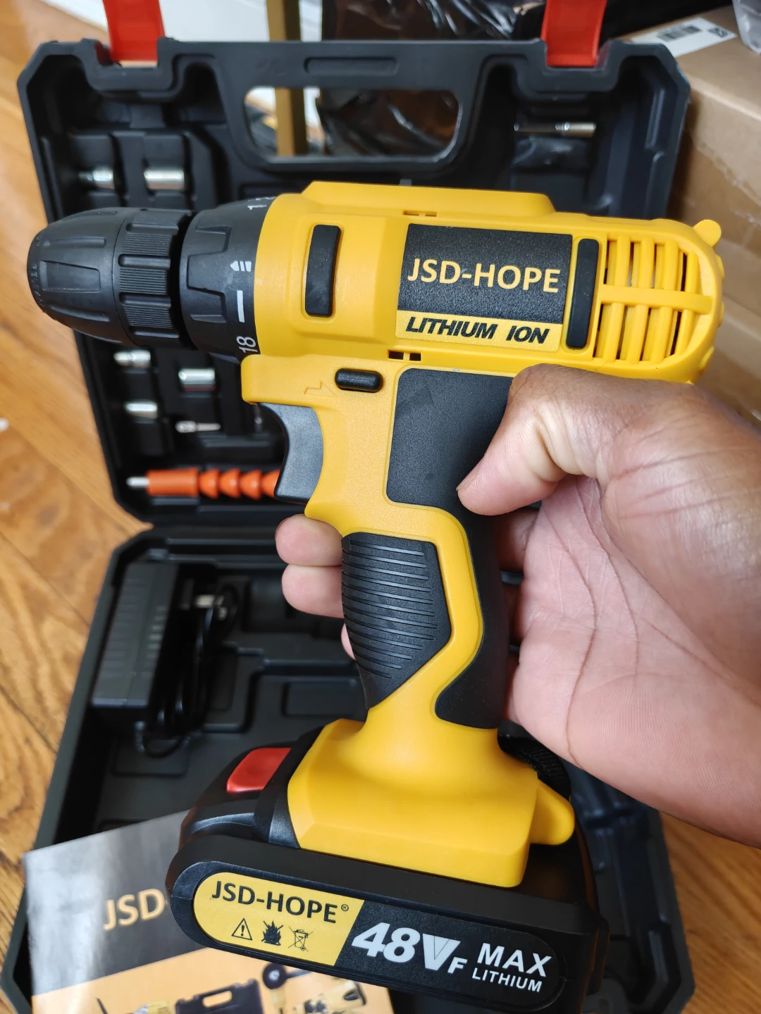 Cordless Drill with Battery and Charger