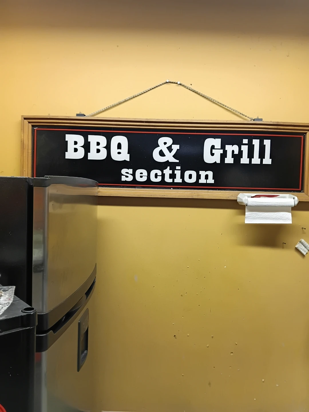 BBQ & Grill Section Sign