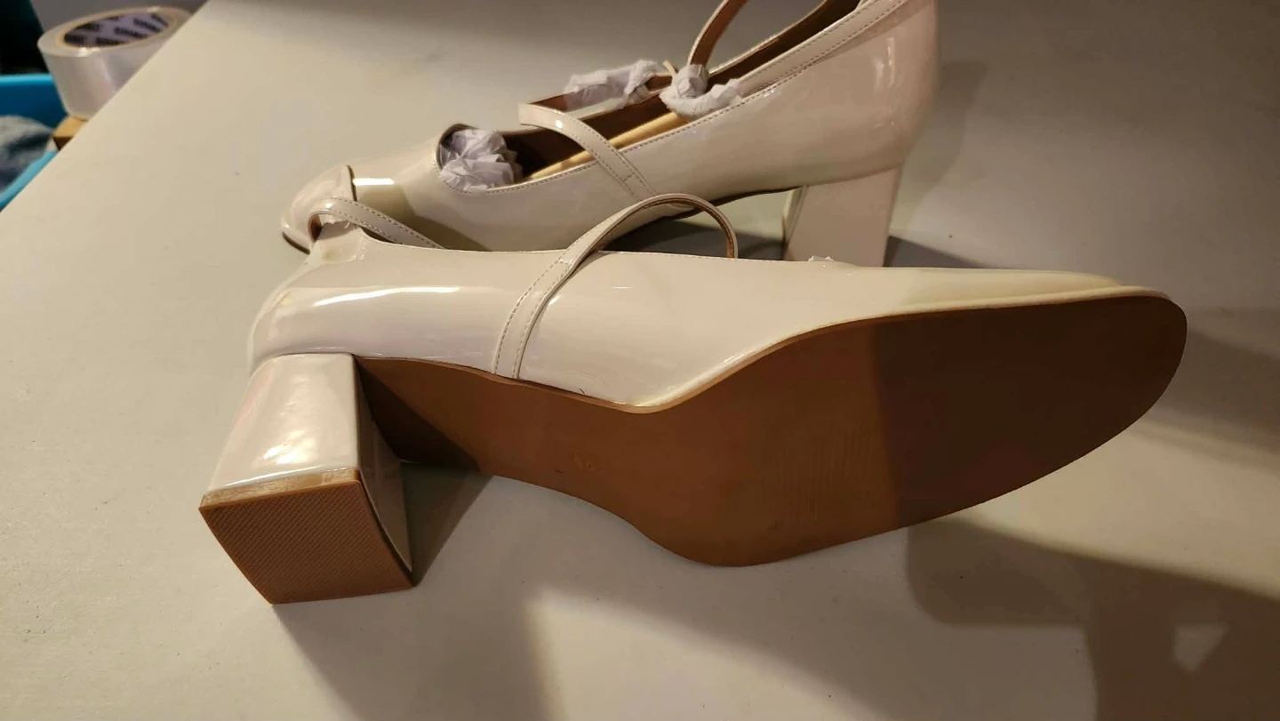 Women's Cream Mary Jane Heels - photo 3
