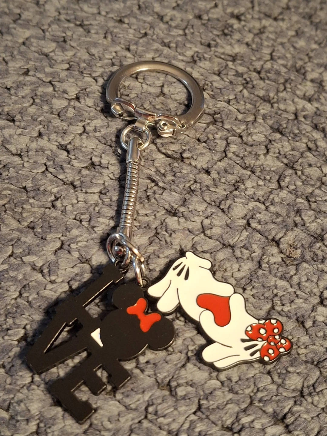 Disney Mickey & Minnie "LOVE" Keychain