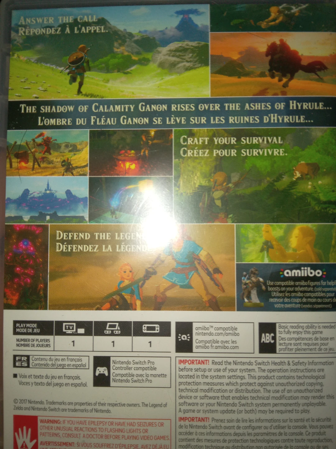 The Legend of Zelda: Breath of the Wild Nintendo Switch Game - photo 2