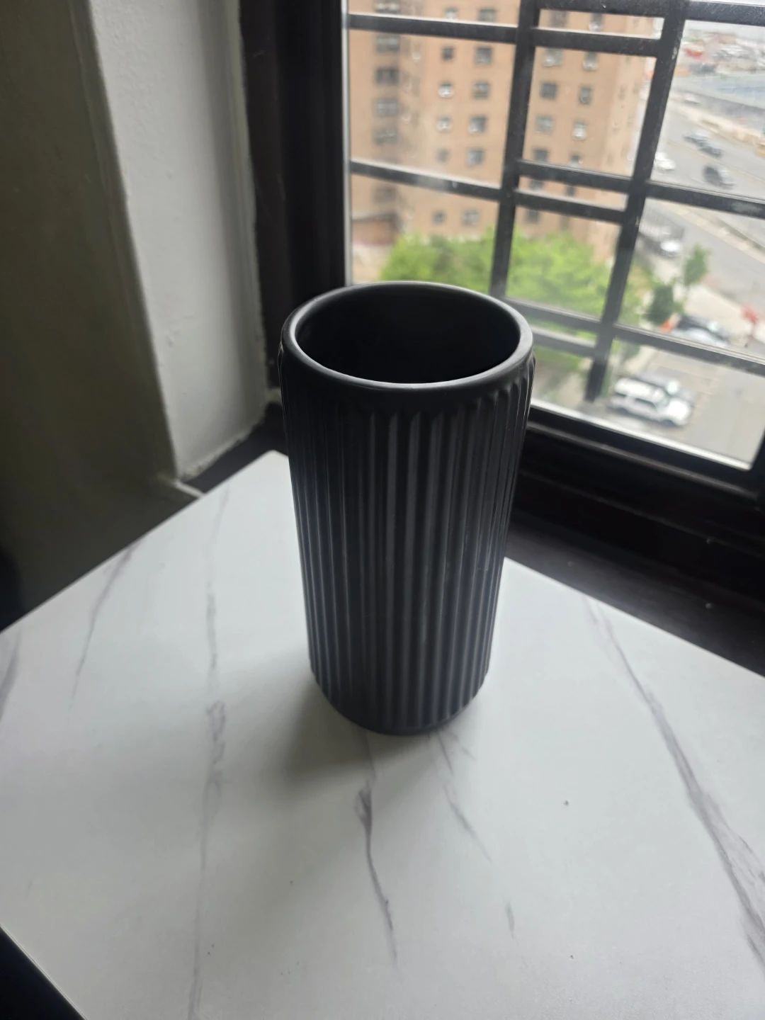 Black Ceramic Ribbed Tumbler - photo 2