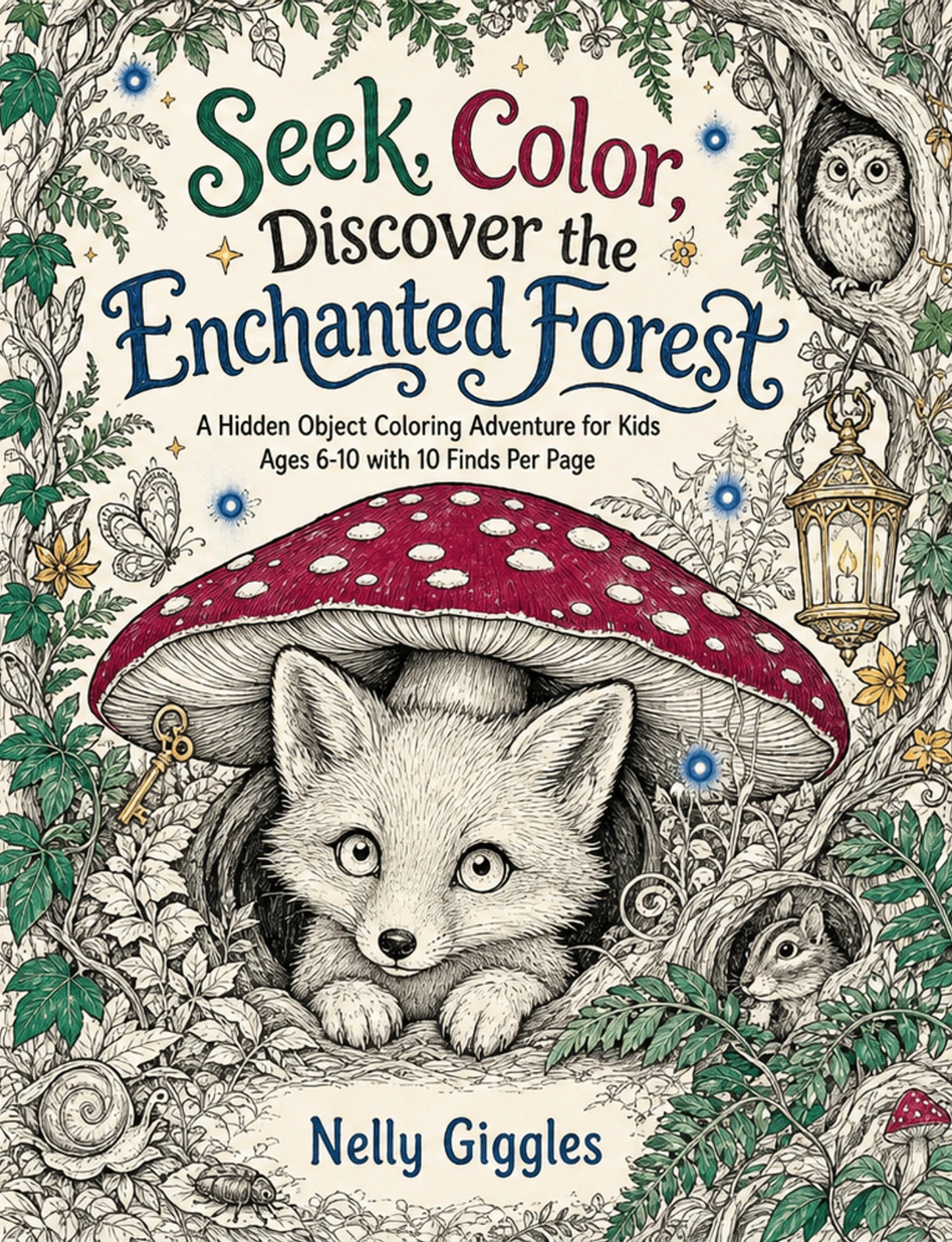 Seek, Color, Discover the Enchanted Forest Coloring Book