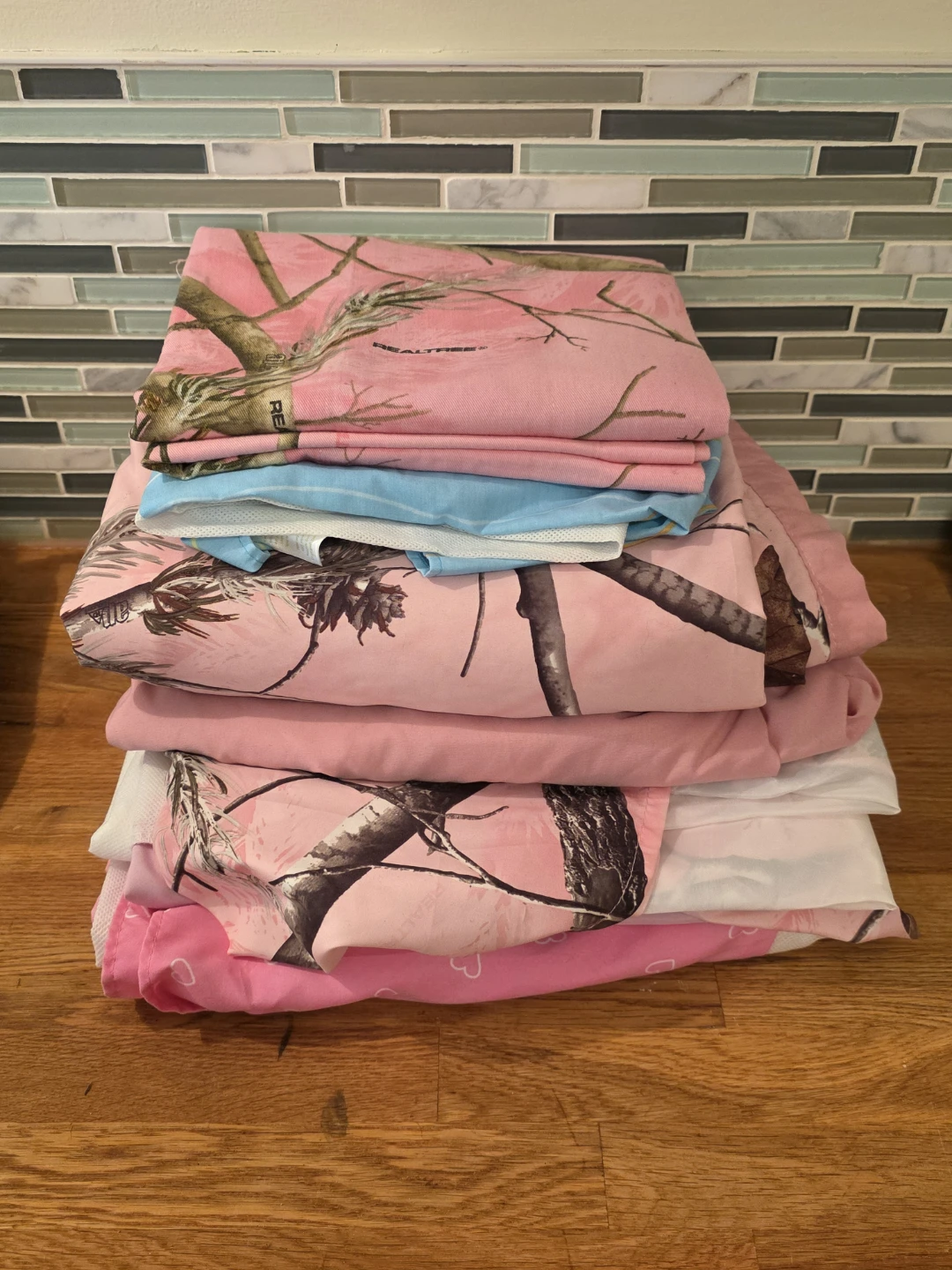 Realtree Pink Camo crib Bedding Set
