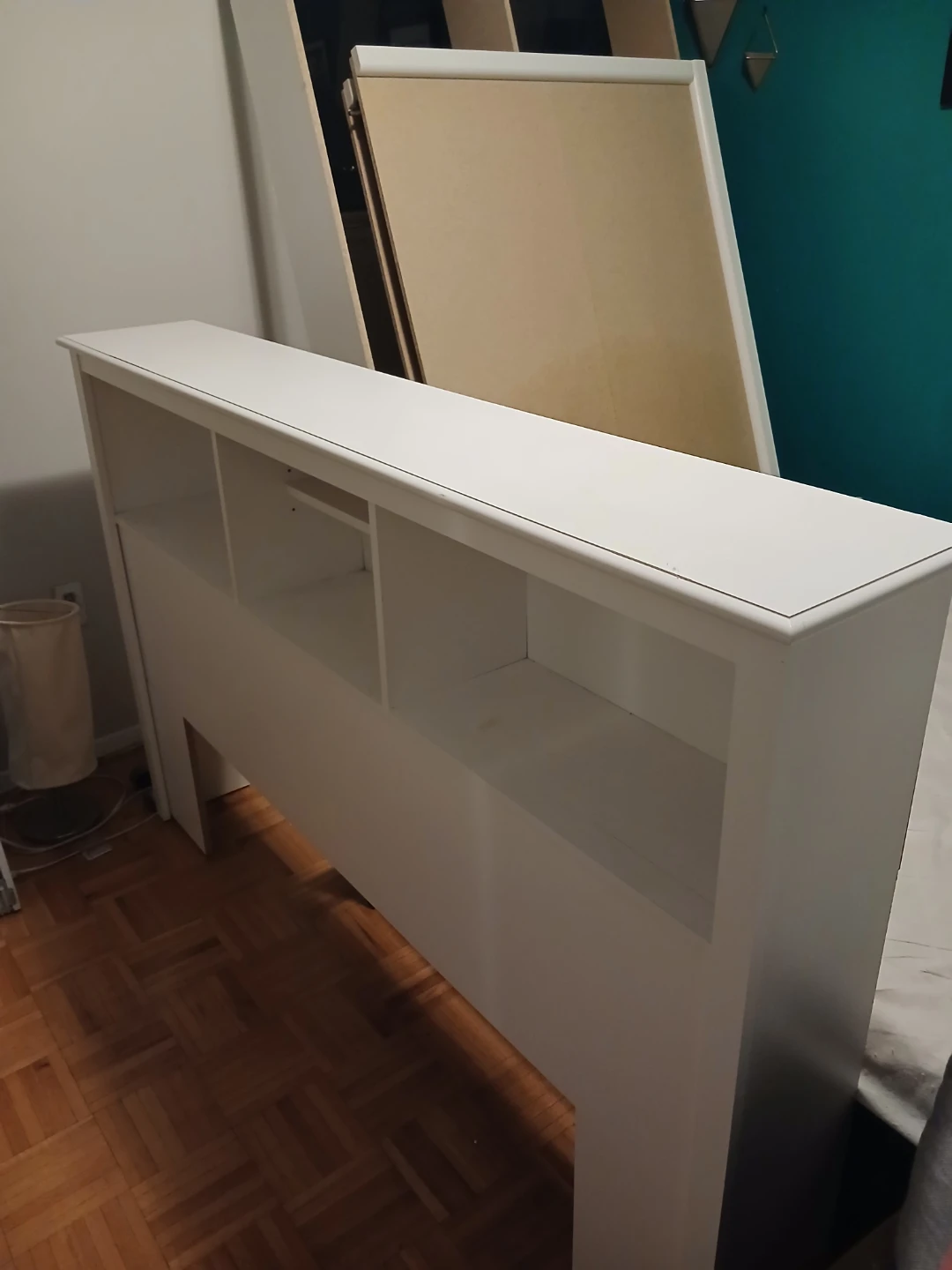 Queen bed frame with storage