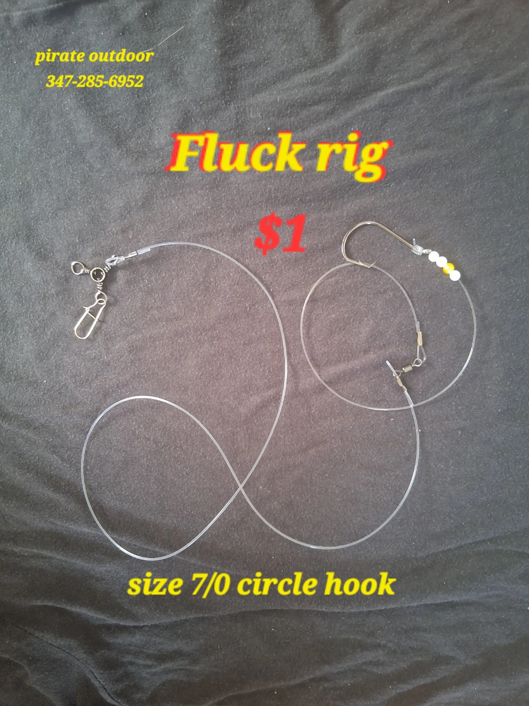 Fluck Rig Size 7/0 Circle Hook