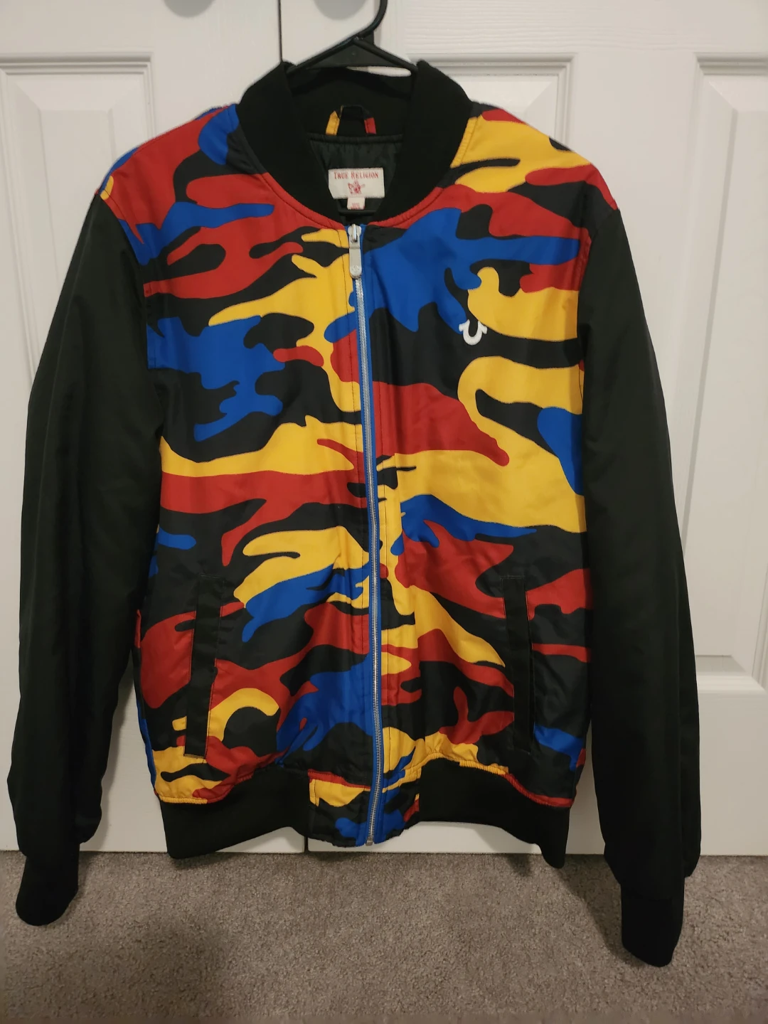 True Religion Camo Bomber Jacket