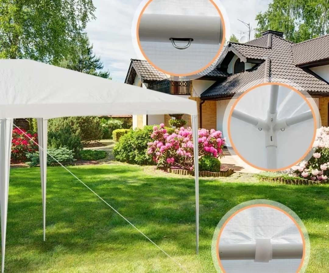 White Canopy Tent - 30ft x 10ft - photo 5