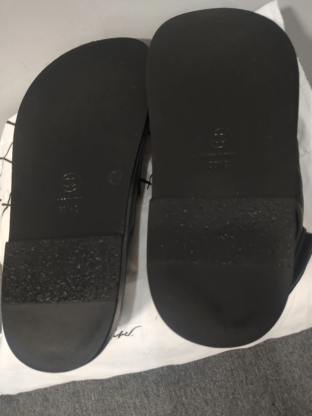 Chanel Black Quilted Leather Sandals - photo 5
