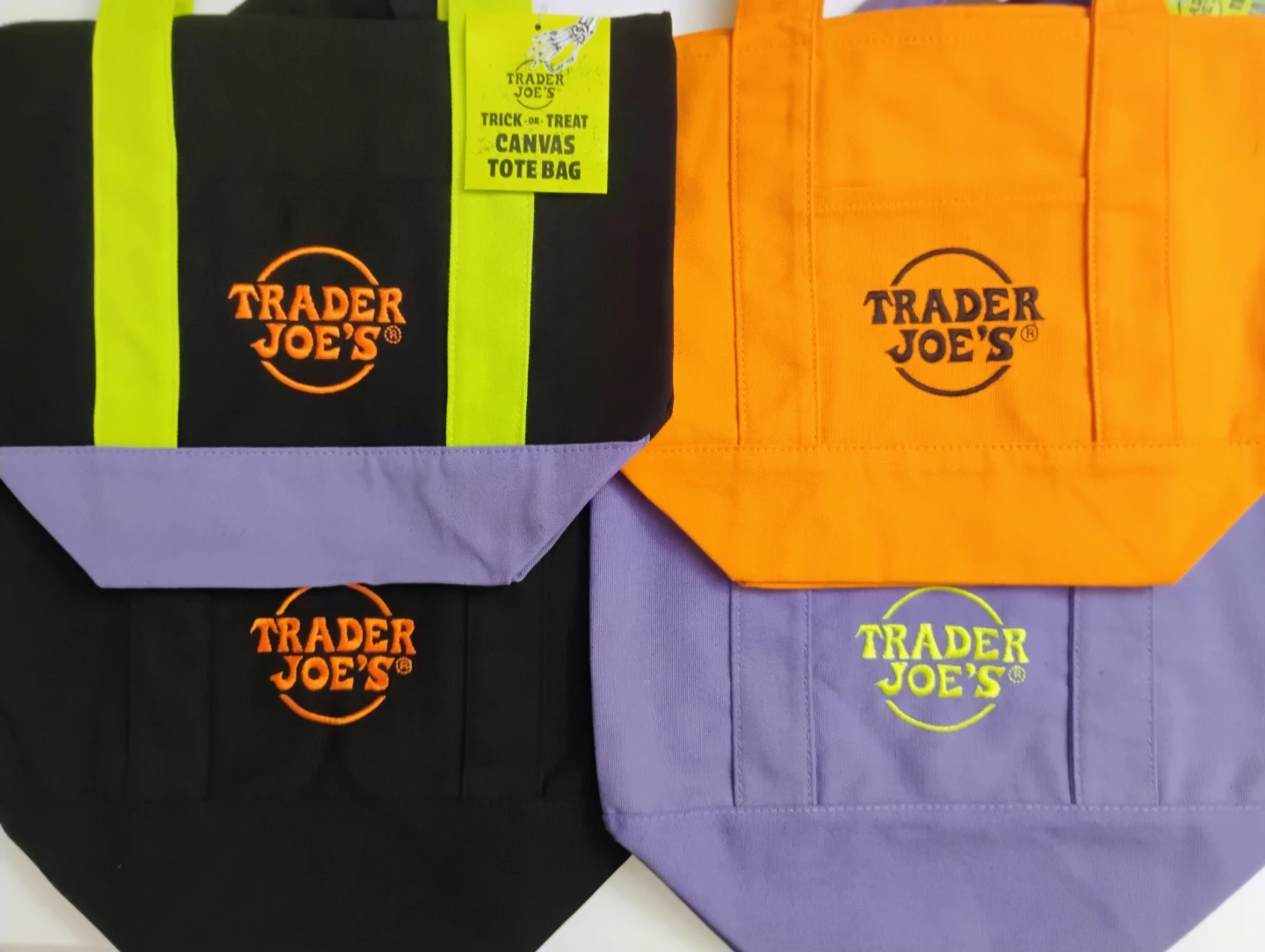 Trader Joe's Halloween Canvas Tote Bag