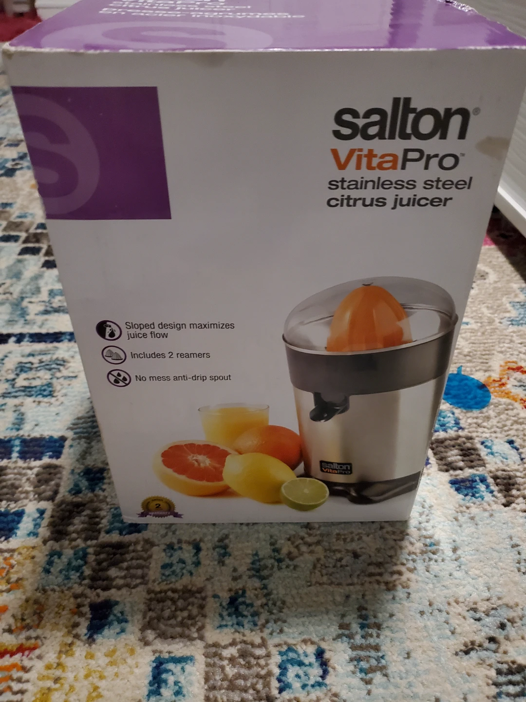 Salton VitaPro Stainless Steel Citrus Juicer