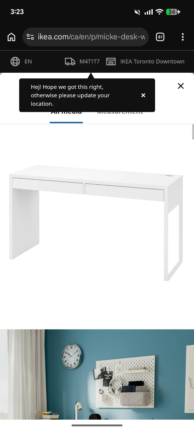 IKEA MICKE Desk