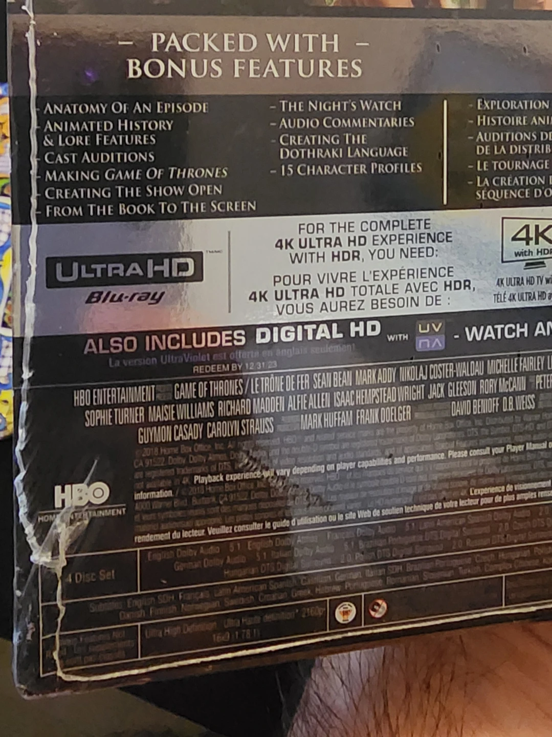Game of Thrones Complete First (1st) Season 4K Ultra HD - photo 3