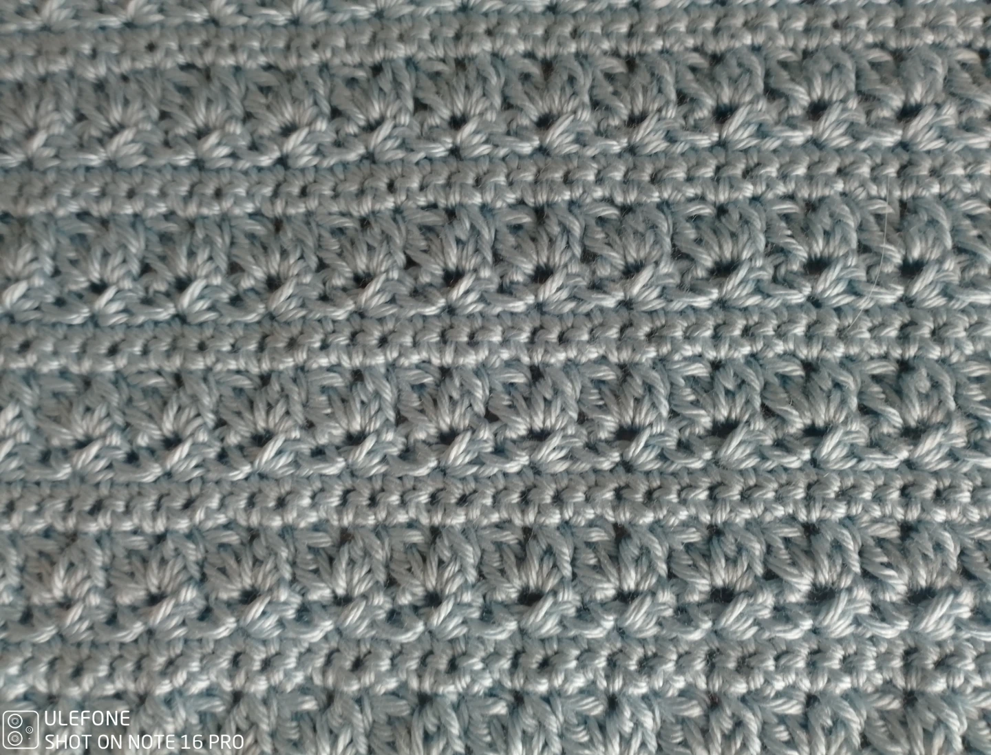 Light Blue Crochet Square - photo 2