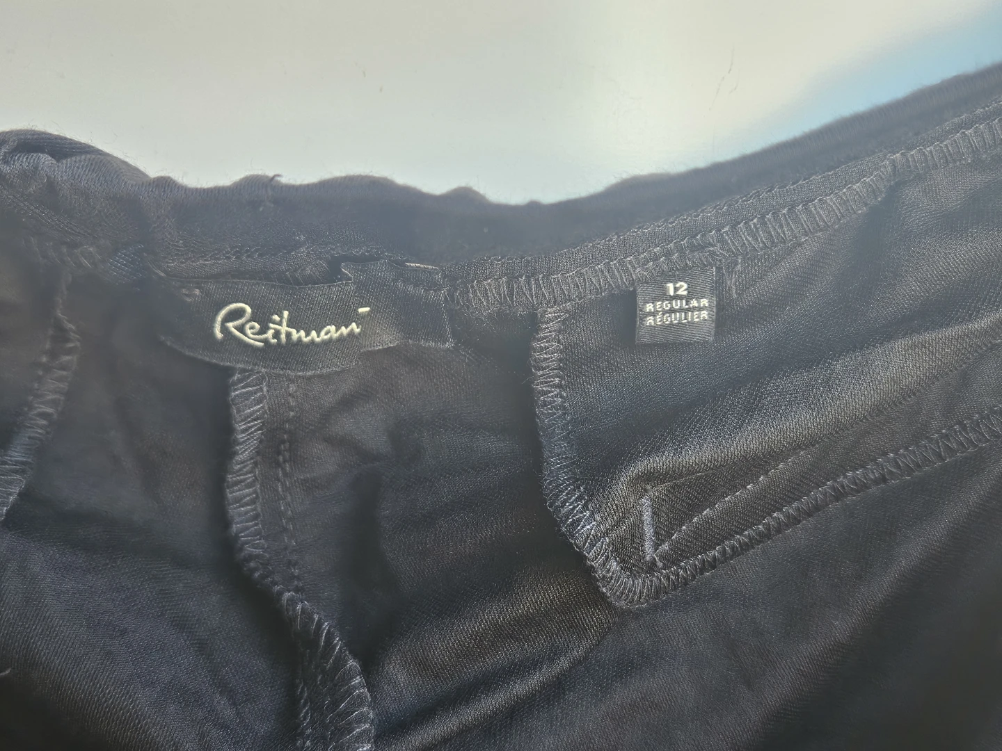 Reitmans Black Pants Size 12 - photo 3