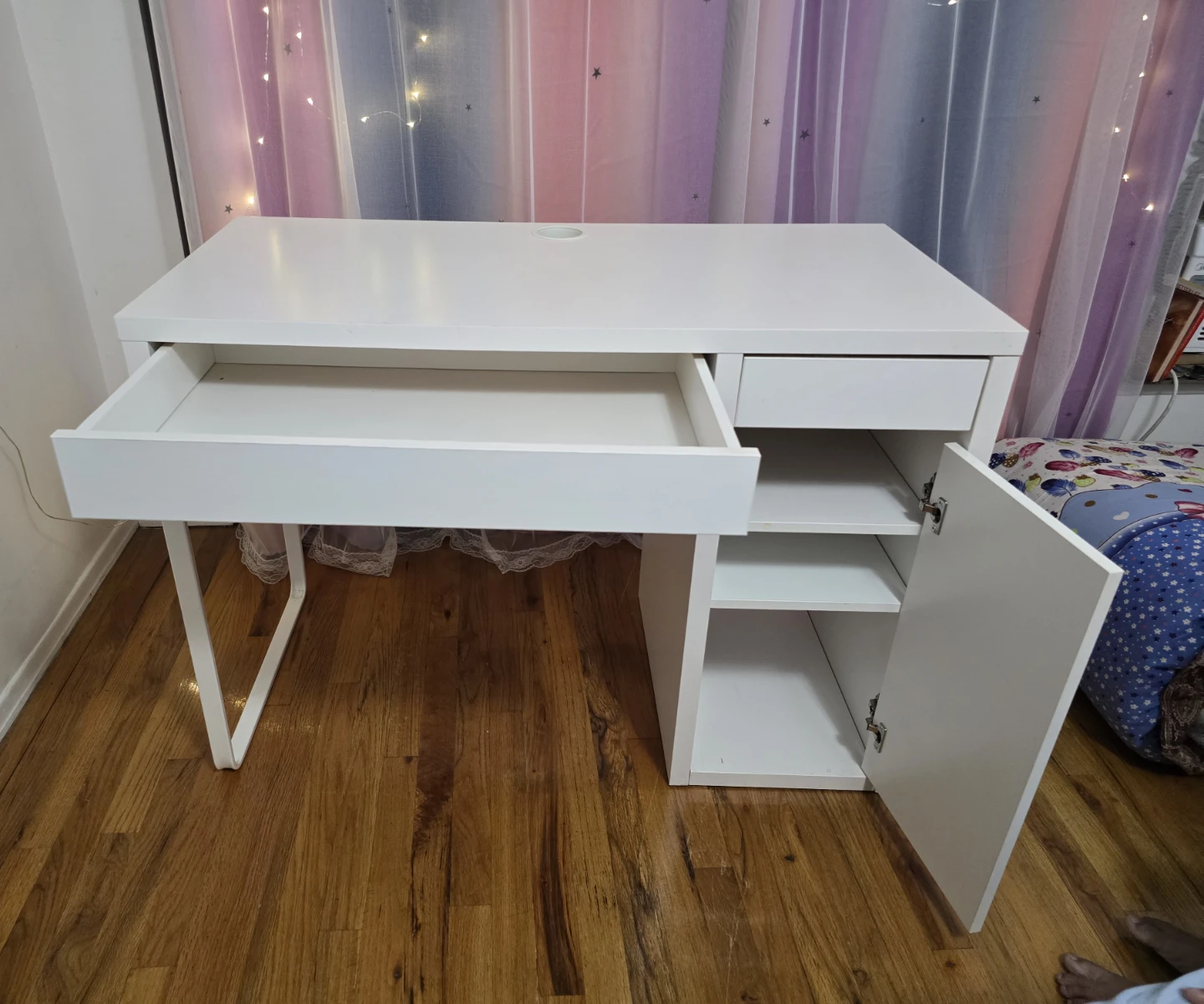 Ikea White Computer Desk - photo 2