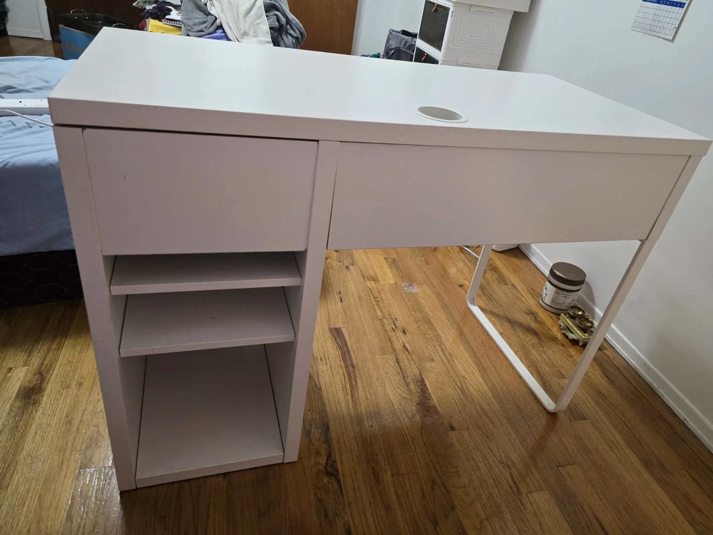Ikea White Computer Desk - photo 5