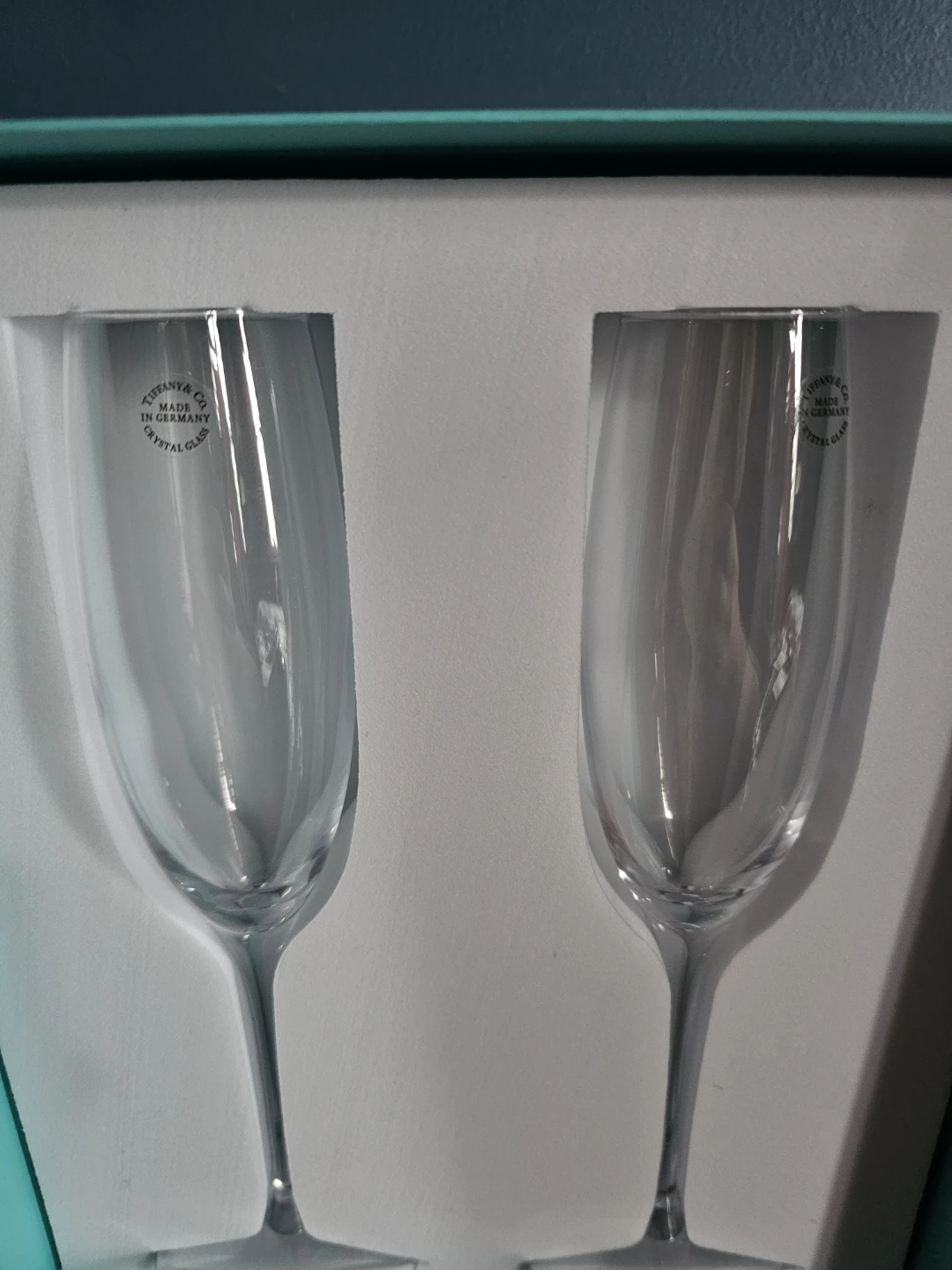 Tiffany & Co. Crystal Champagne Flutes - Set of 2 - photo 2