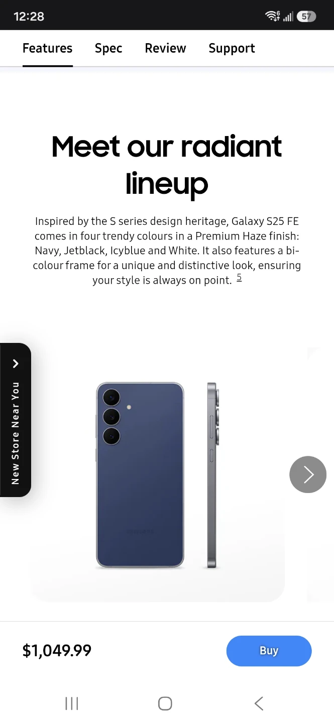 Samsung Galaxy S25 FE Phone