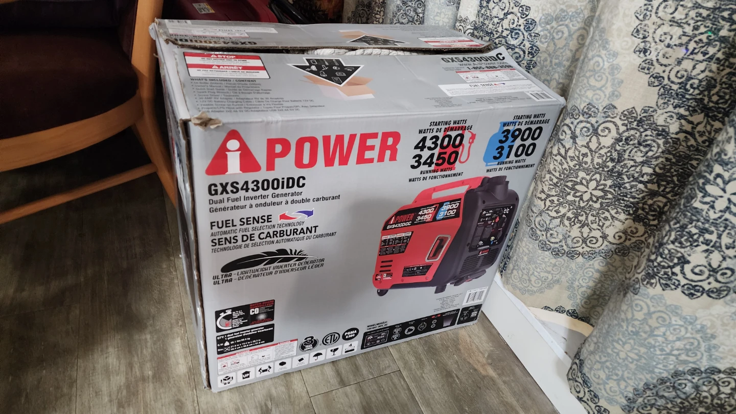 APOWER GXS4300iDC Dual Fuel Inverter Generator