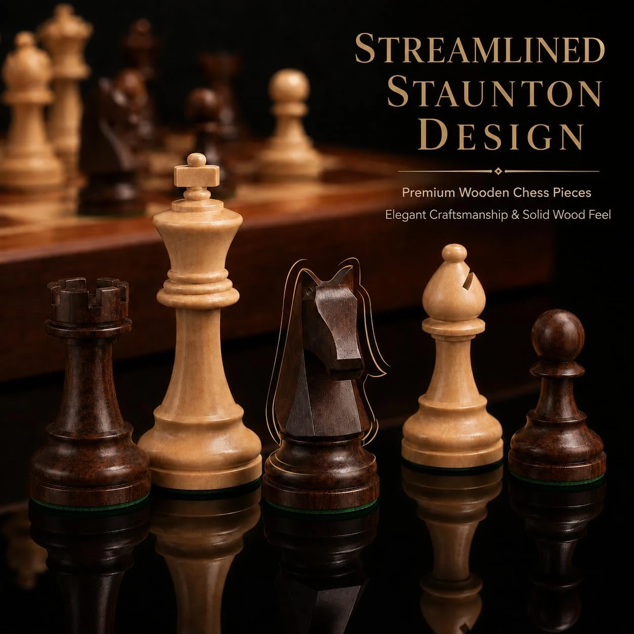 Weighted Chess Set with 3.75 Inch King - photo 4