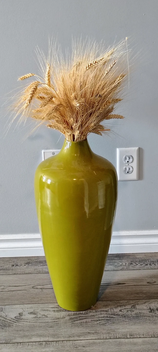 Almost New Wooden Statement Floor Vase – Beautiful Home Accent! - photo 2