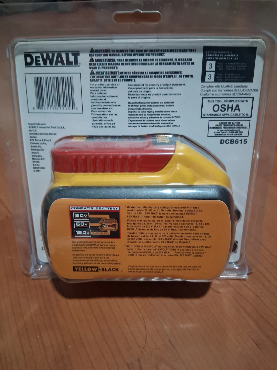 DeWalt 15 Ah FlexVolt Lithium Ion Battery - photo 2