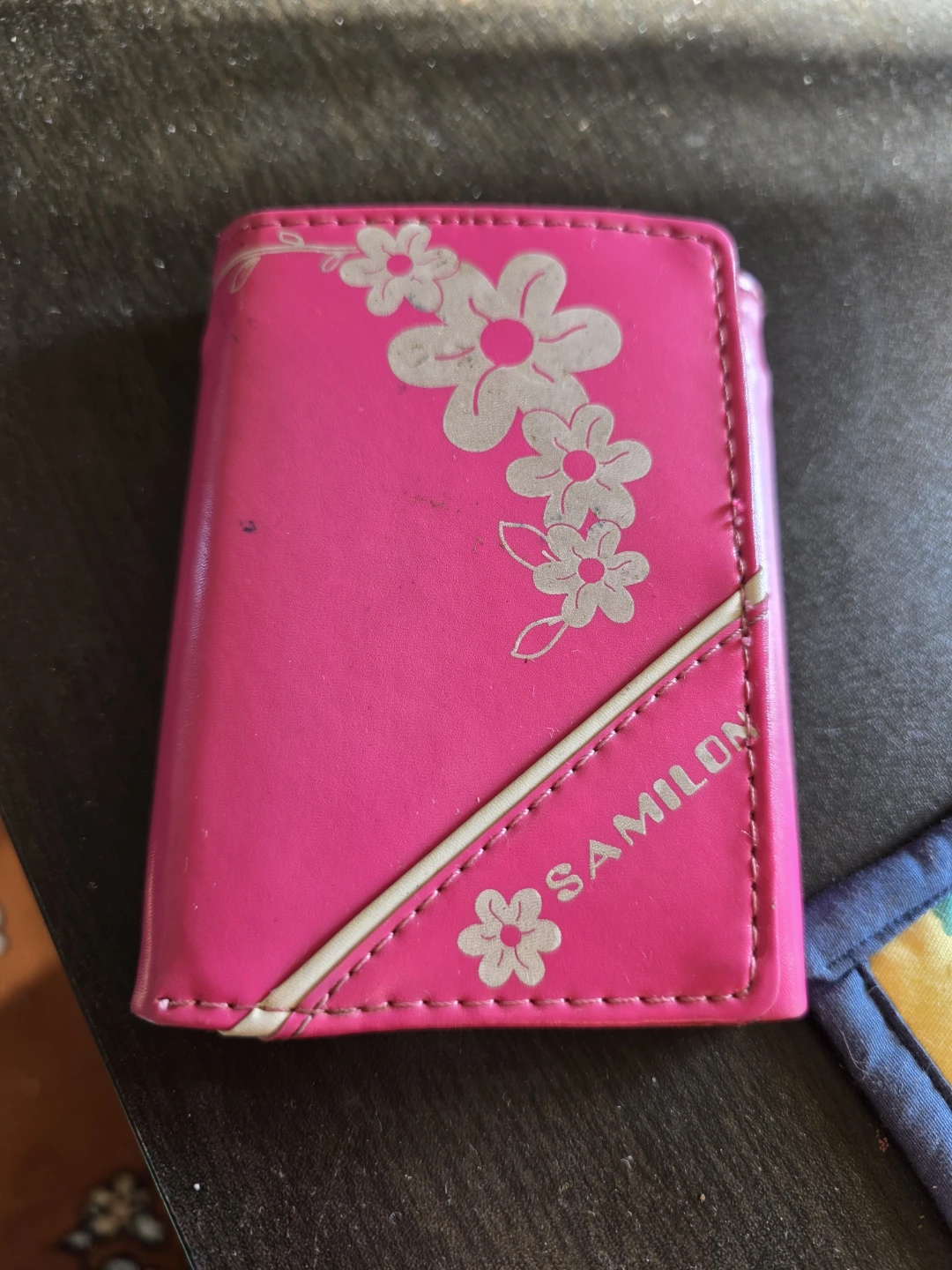 Pink Floral Trifold Wallet