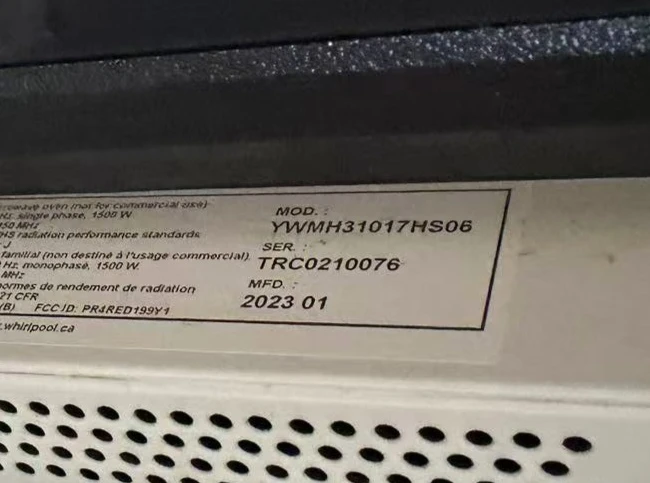 Whirlpool Stainless Steel Microwave - photo 3