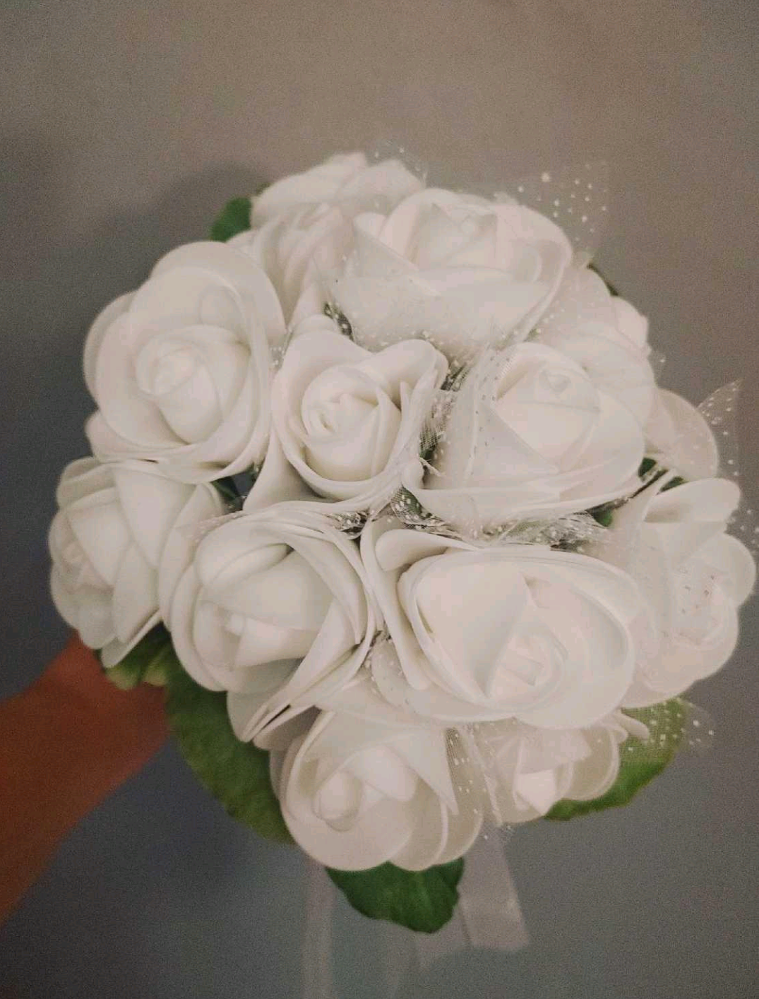 Wedding White Rose Bouquet New - photo 2