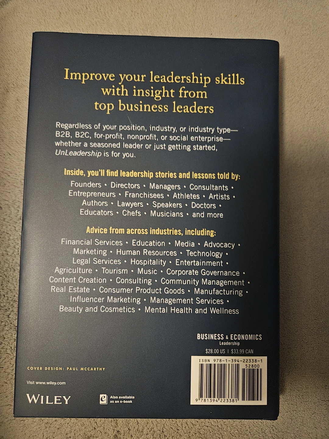UnLeadership by Scott and Alison Stratten - Signed Copy - photo 2