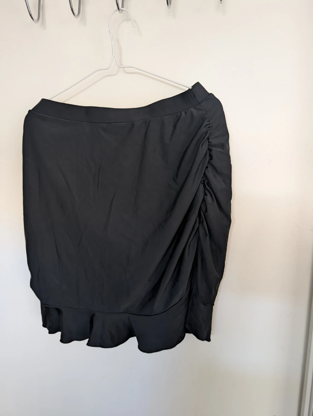 Sheikini High Waisted Black Ruched Swim Skirt - photo 2
