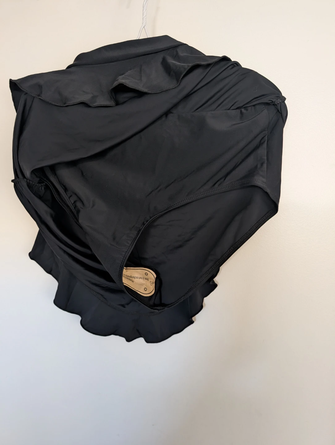 Sheikini High Waisted Black Ruched Swim Skirt - photo 3