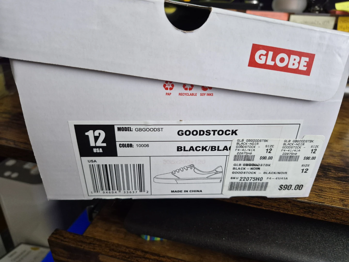 Globe - black goodstock runners / men's size 12 - photo 3