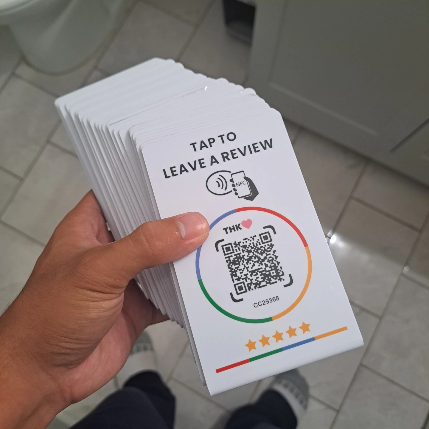 NFC Google Review Cards
