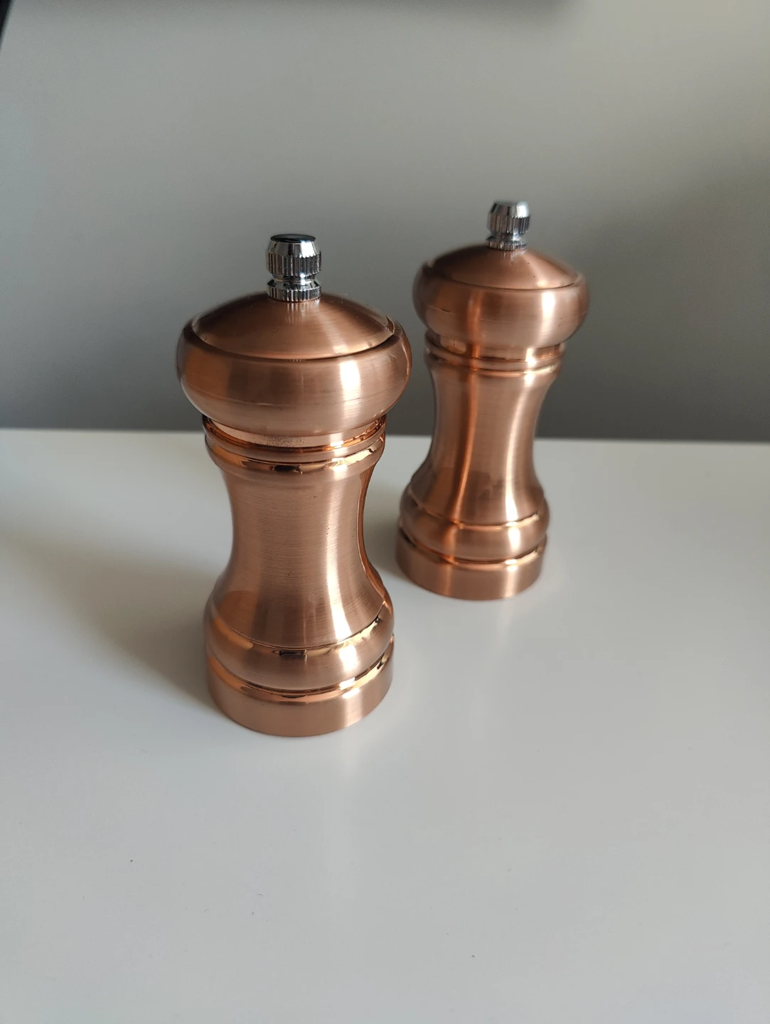 Copper Salt and Pepper Grinders Set
