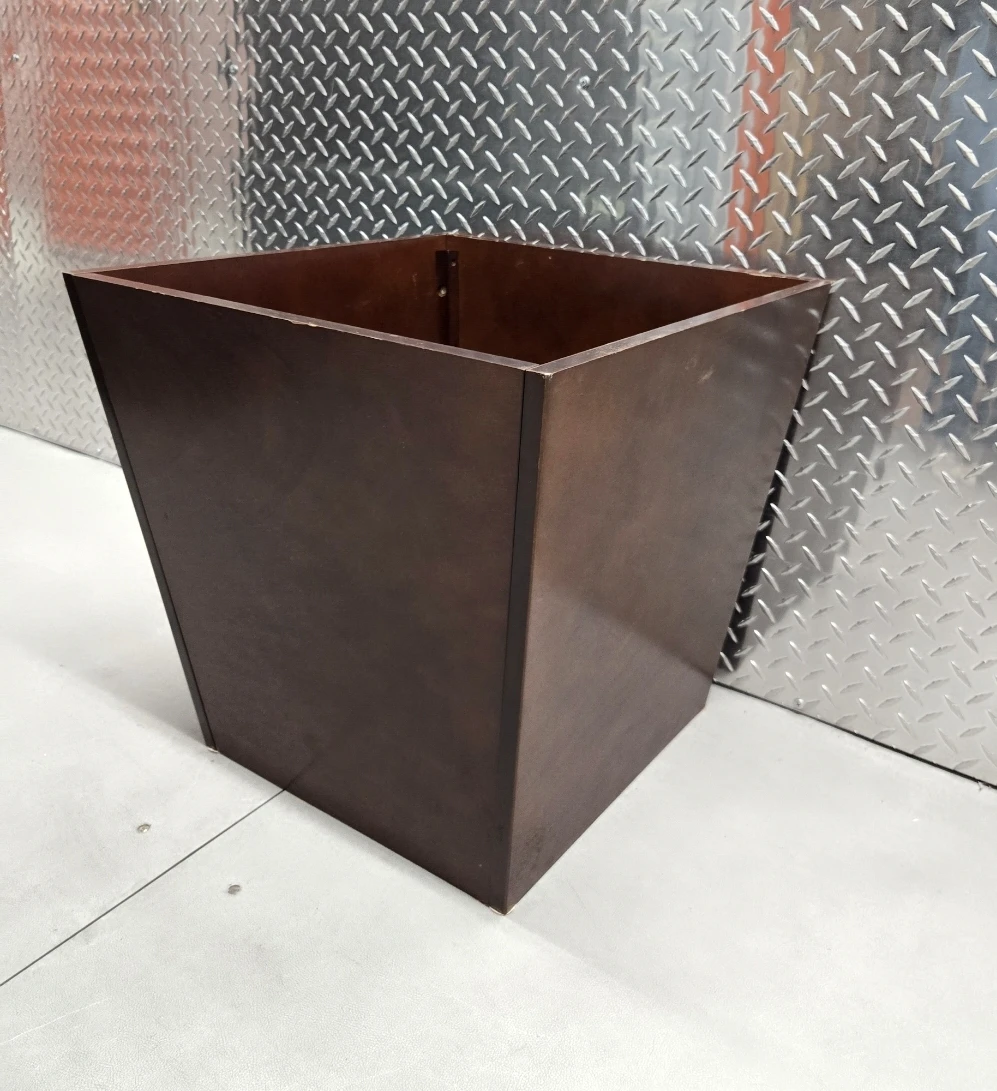 Modern Tapered Indoor Planter Storage Cube - Espresso - photo 3