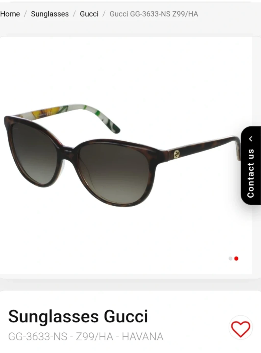 Gucci Sunglasses GG-3633-NS Z99/HA Havana