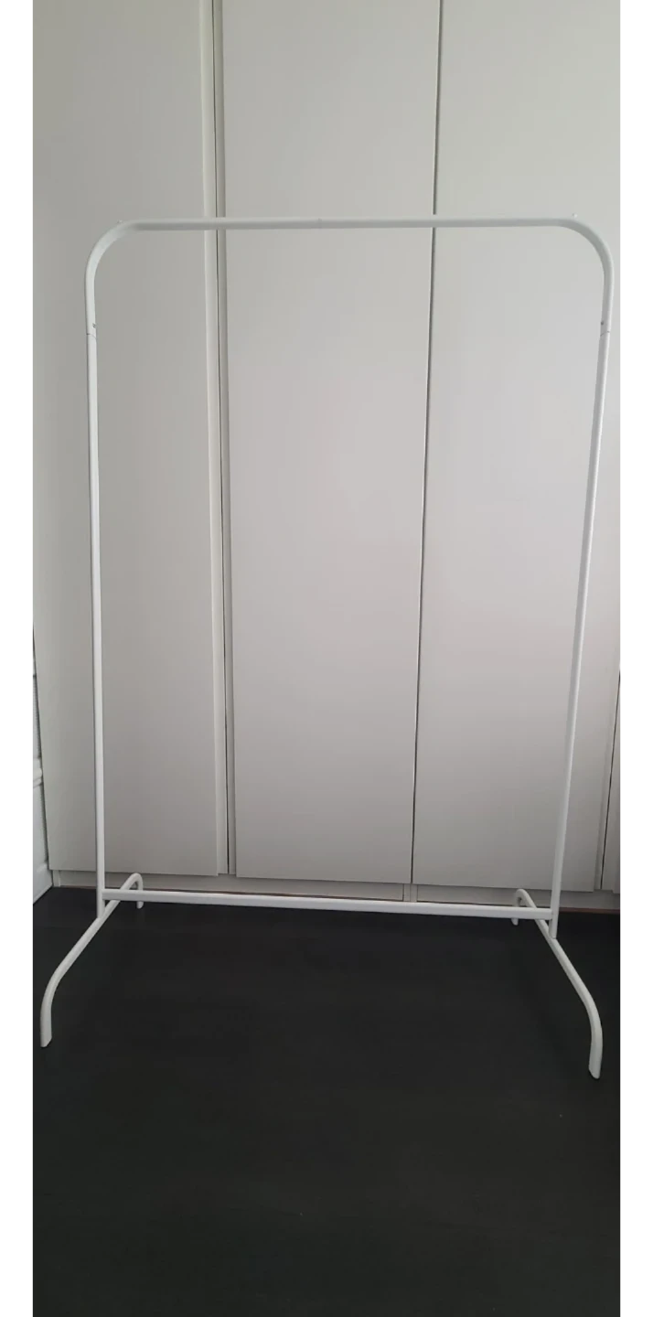 Ikea White Clothes Rack - photo 2